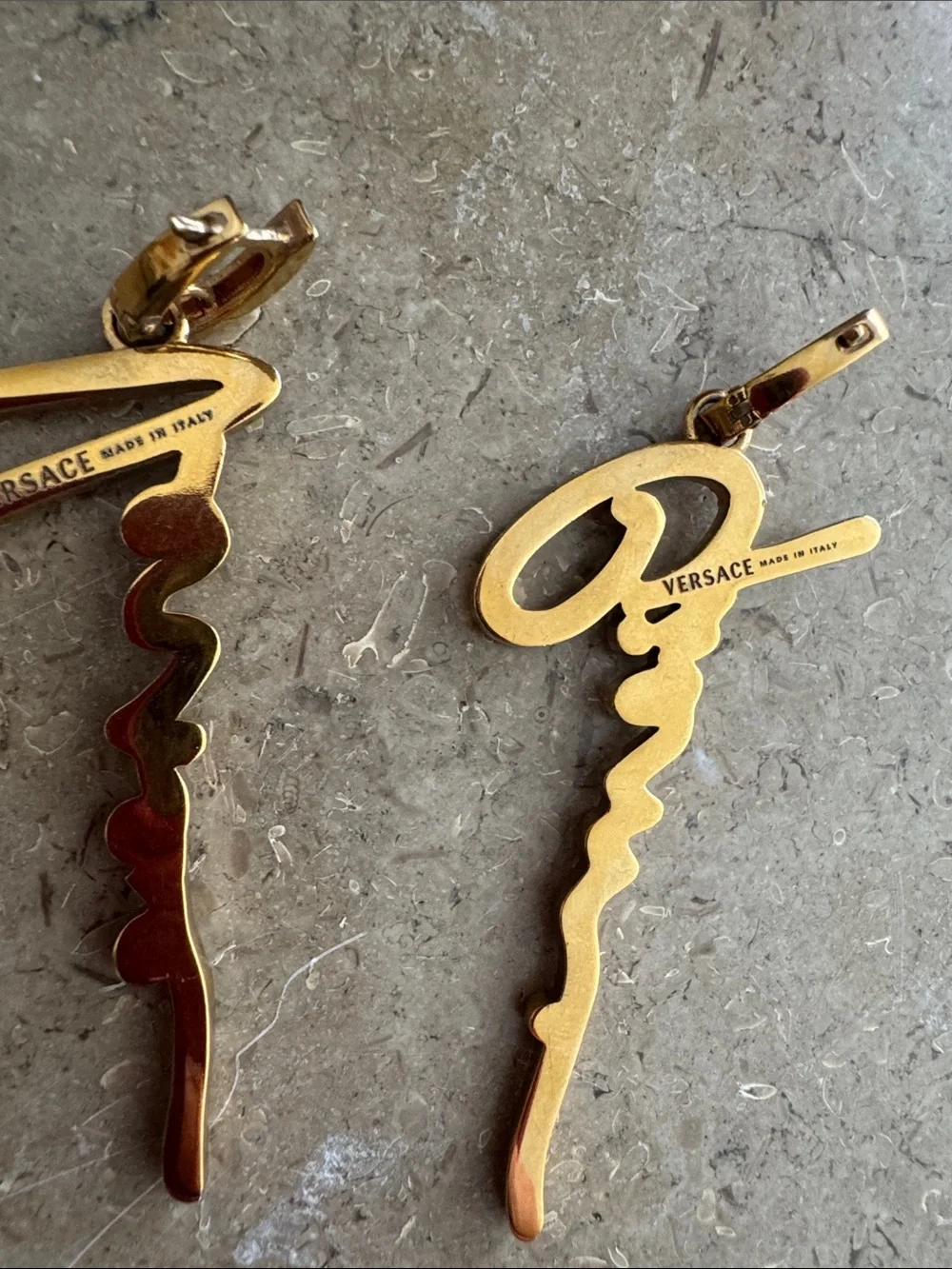 Authentic Versace Gold Crystal earrings